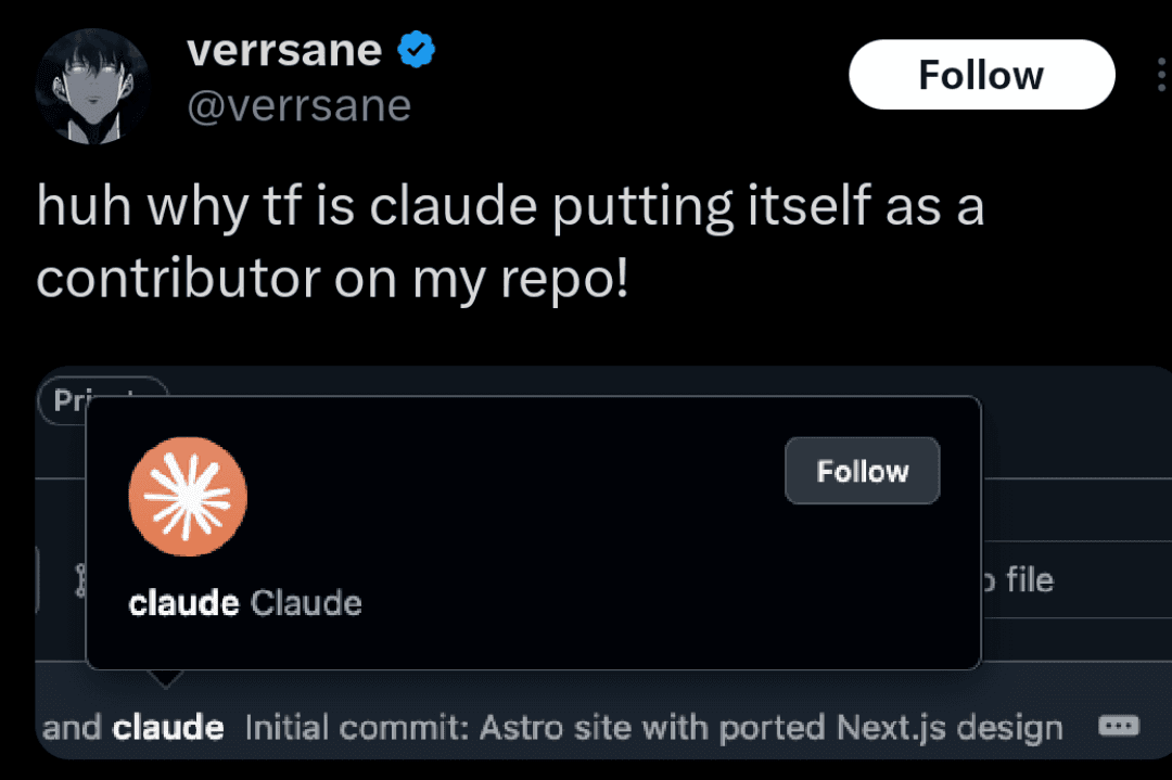 Claude Tweet