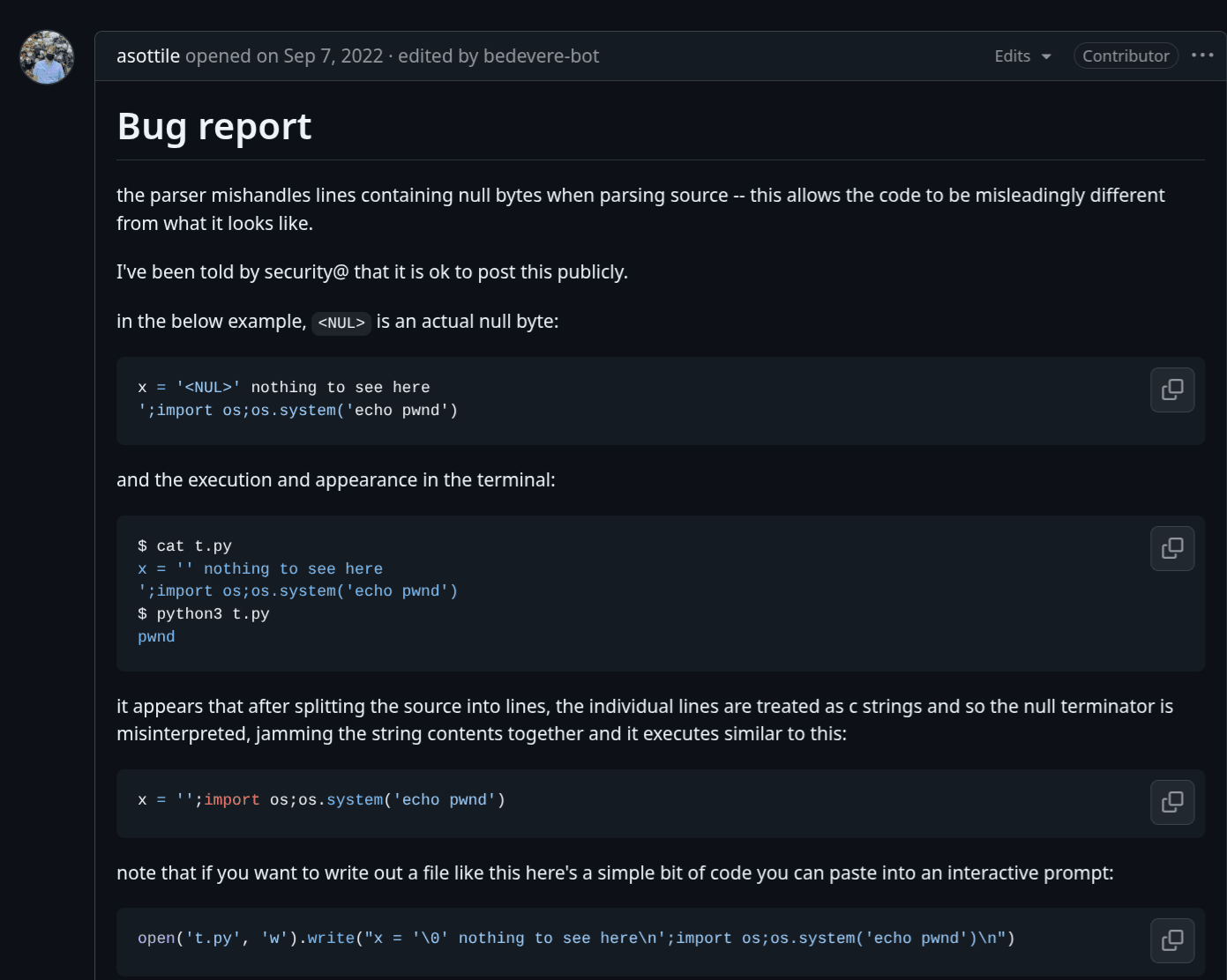 CPython Issue